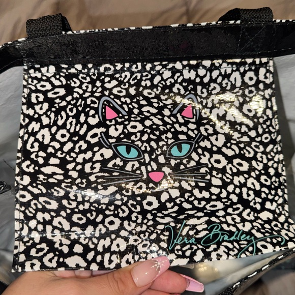 Vera Bradley Floral/Leopard Reusable Grocery tote! - Picture 3 of 6